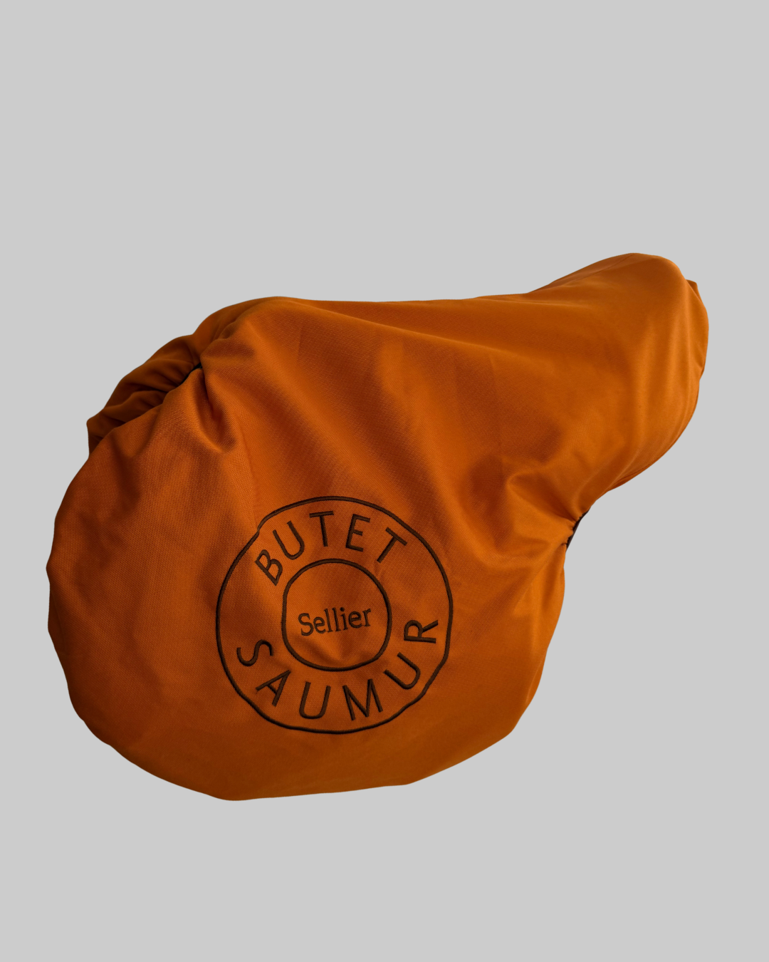Butet Jumping Saddle — 17.5" Semi-Deep — Standard Tree — Calf Leather — Yellow Detailing
