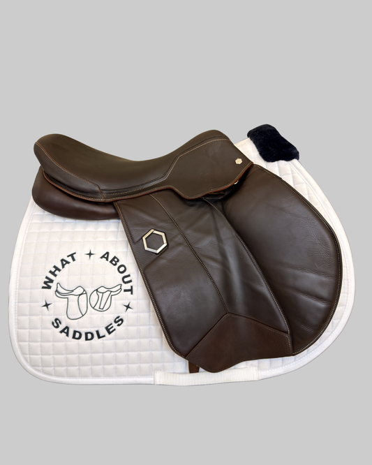 Flex-On Jumping Saddle — 17.5" — Dark Brown (2021)