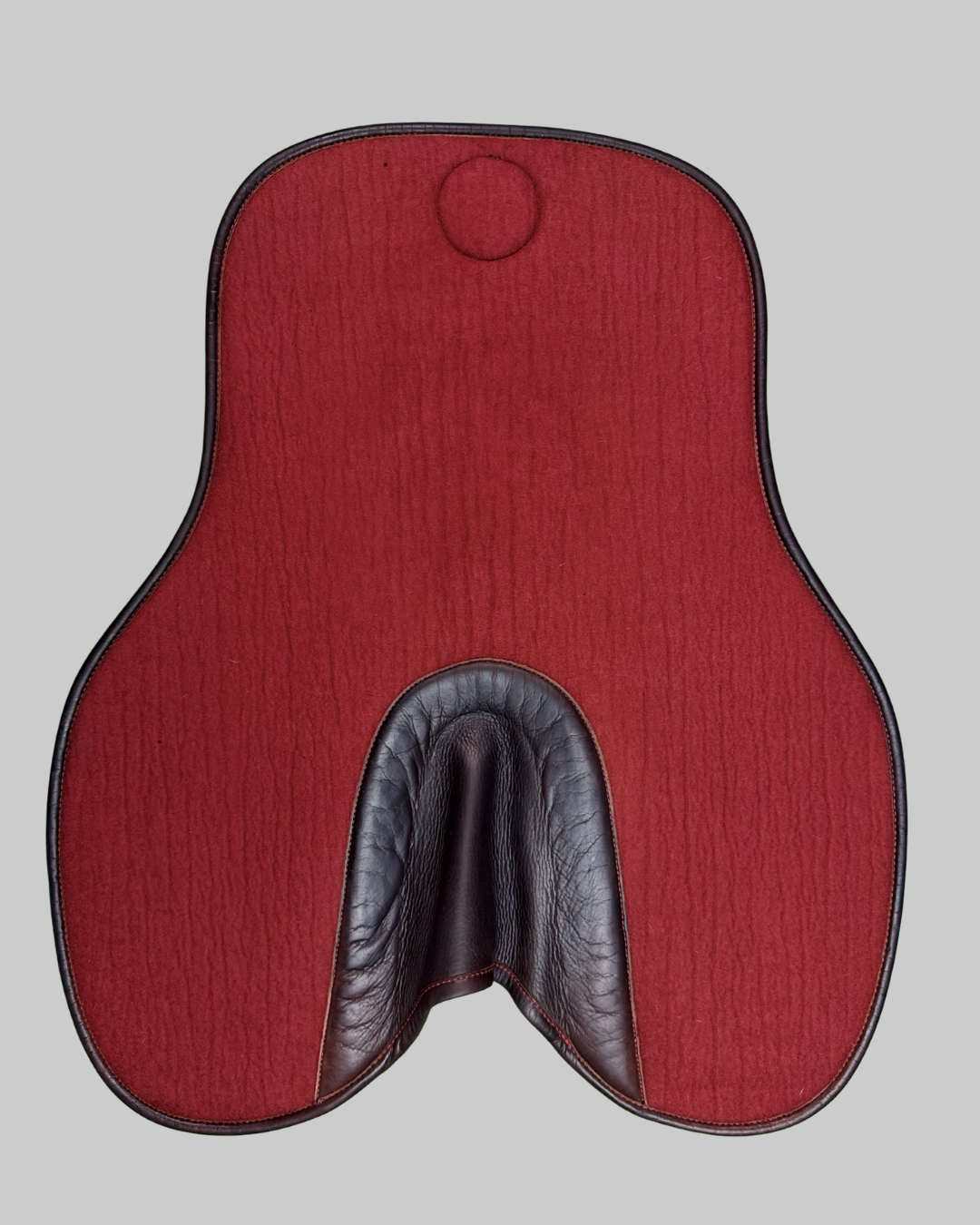 Butet Saumur Felt Shock Absorber Pad Red Cachou Calfskin Trim