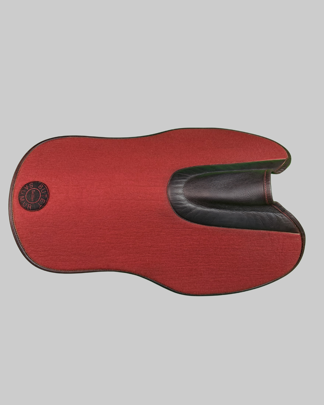 Butet Saumur Felt Shock Absorber Pad Red Cachou Calfskin Trim