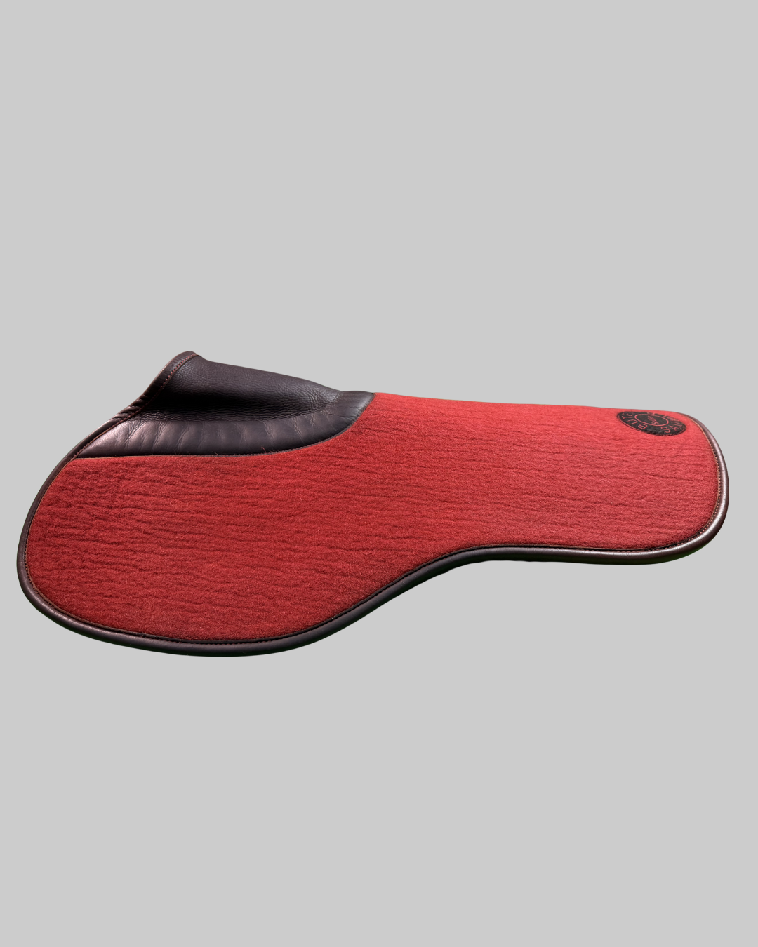 Butet Saumur Felt Shock Absorber Pad Red Cachou Calfskin Trim