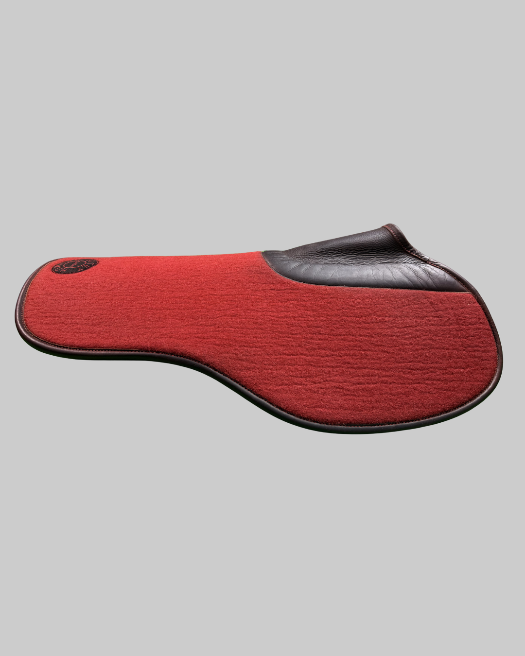 Butet Saumur Felt Shock Absorber Pad Red Cachou Calfskin Trim
